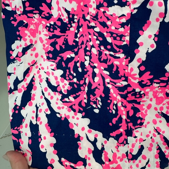 Lilly Pulitzer Fiesta Stretch Ruffle Sleeve Coral Print Dress Size 14 NWT - Picture 5 of 7